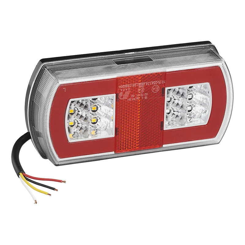 Feu arrière 5 fonctions 225 x 105 mm 43LED gauche