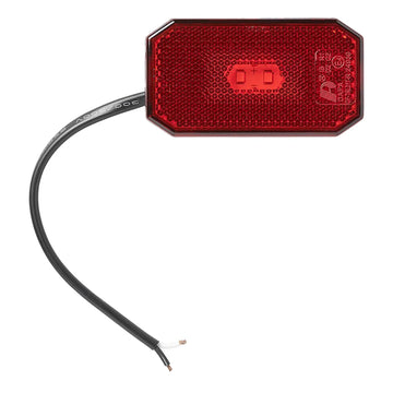 Feu de position arrière 12/24V rouge 80 x 44 mm LED