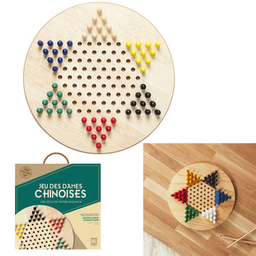 JEU DE DAMES CHINOISES EN BOIS M8 A1/M8