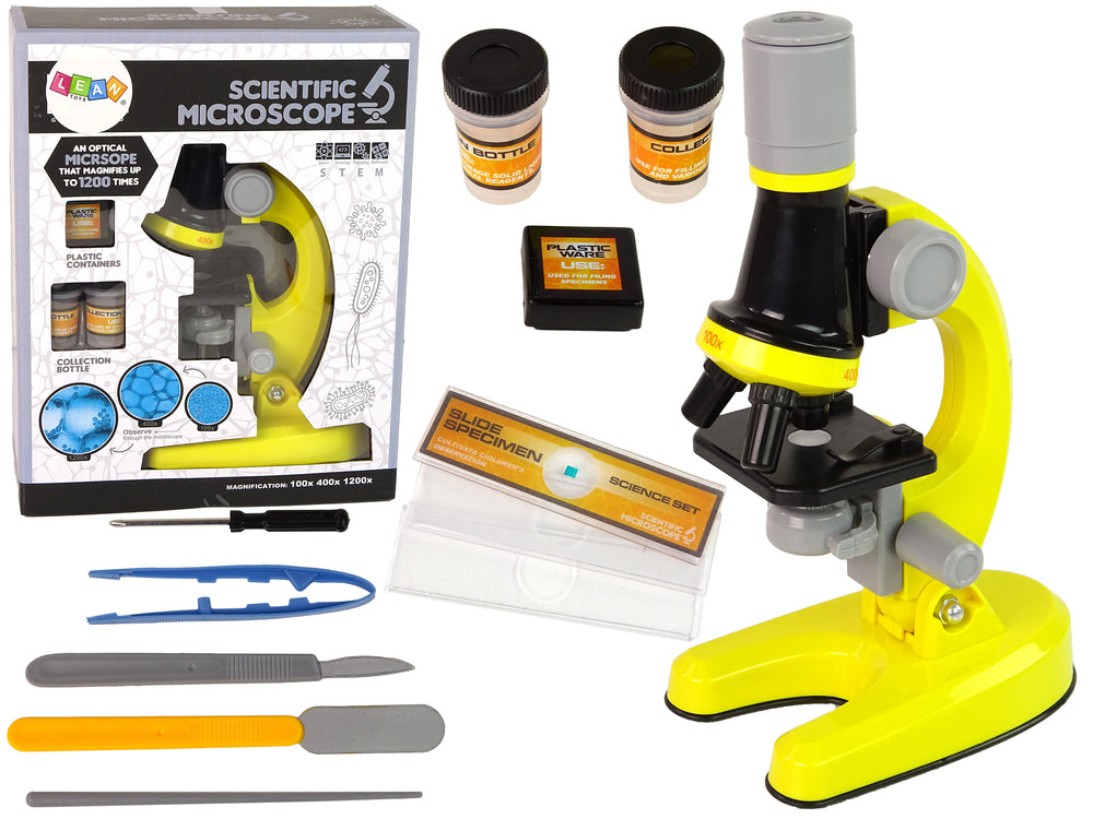 Microscope pour enfants Ensemble éducatif jaune