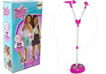 Double microphone Lumière MP3 LED Stand