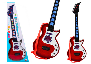 Guitare électrique pour enfants Mélodies légères Rouge