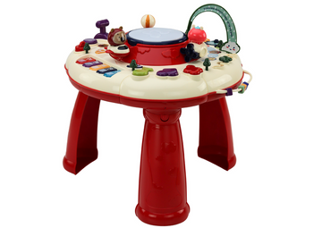 Table ronde interactive pour le panneau éducatif Piano Drum Red