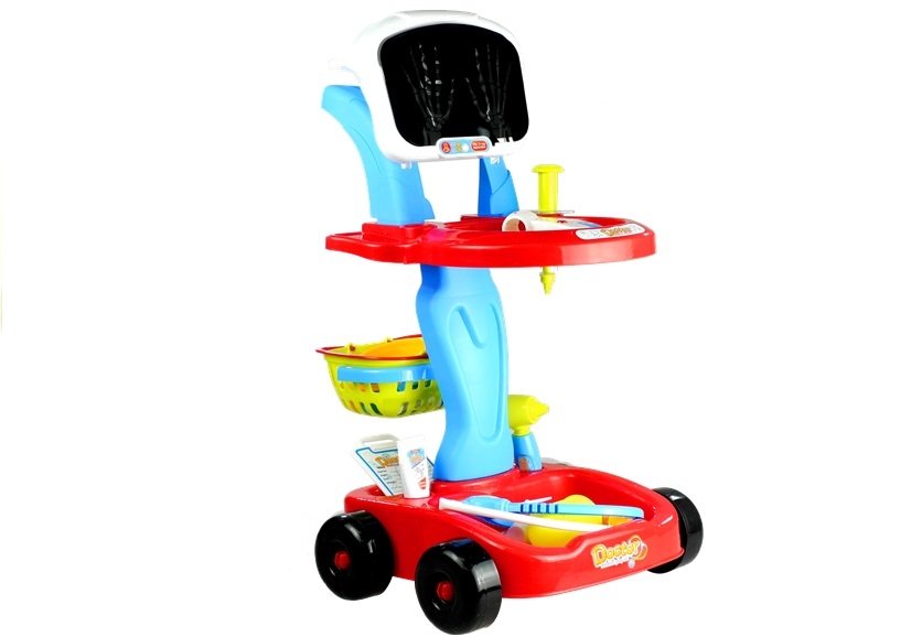 Chariot médical avec accessoire 22 éléments - multicolore