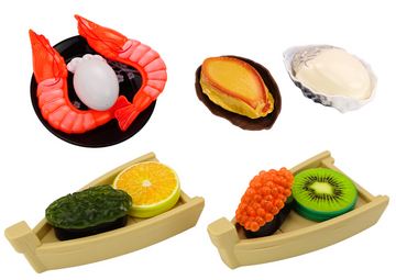 Jeu de sushi, accessoires de crevettes pour enfants, 24 pièces.