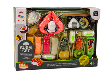 Jeu de sushi, accessoires de crevettes pour enfants, 24 pièces.