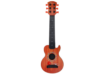 Guitare à jouets pour enfants, cube de bois orange