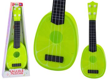 Ukulèle pour enfants Mini guitare 4 cordes de chaux vert 15