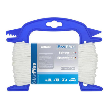 Corde d'haubanage blanche 4mm x 20m sur dérouleur