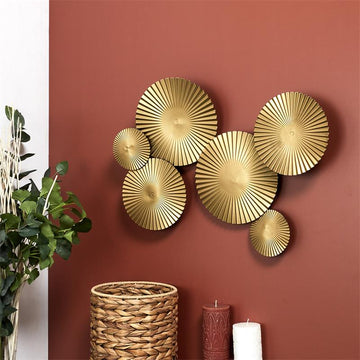 DECO MURALE METAL DORE