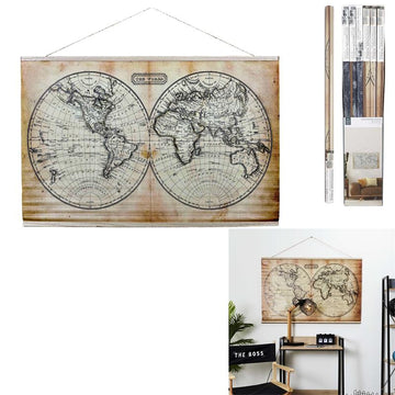 MAPPEMONDE MURALE EN TEXTILE 8 D188