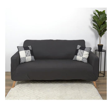 HOUSSE EXTENSIBLE CANAPE DEUX PLACES GRIS